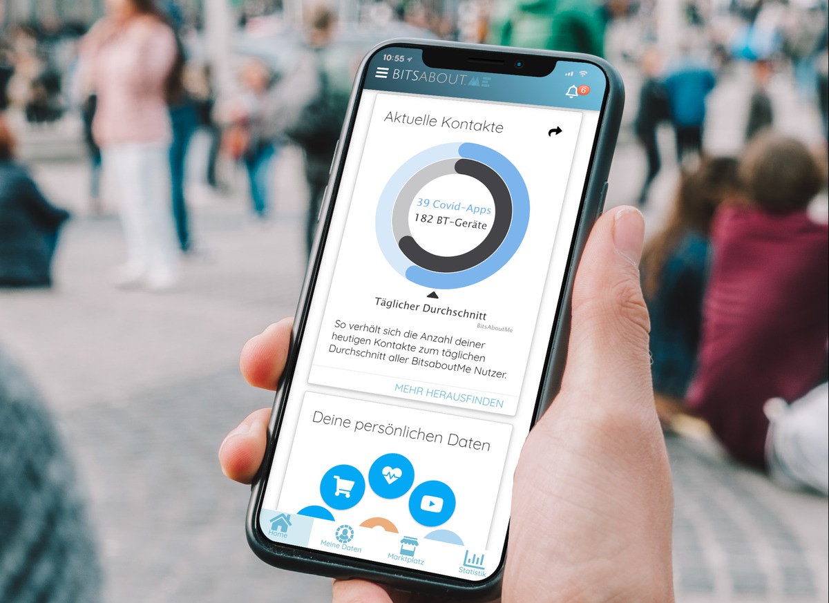 BitsaboutMe bringt Licht ins Dunkel der Corona Apps / Neue BitsaboutMe Kontaktzähler App bietet Nutzern wertvolle Zusatzinformationen zum eigenen Social-Distancing-Verhalten
