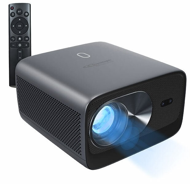 4K-UHD-Heimkino mit Stereo-Sound: SceneLights WLAN-LED-Beamer LB-2000.4k mit nativer 4K-UHD-Auflösung, 12.000 lm, 800 ANSI