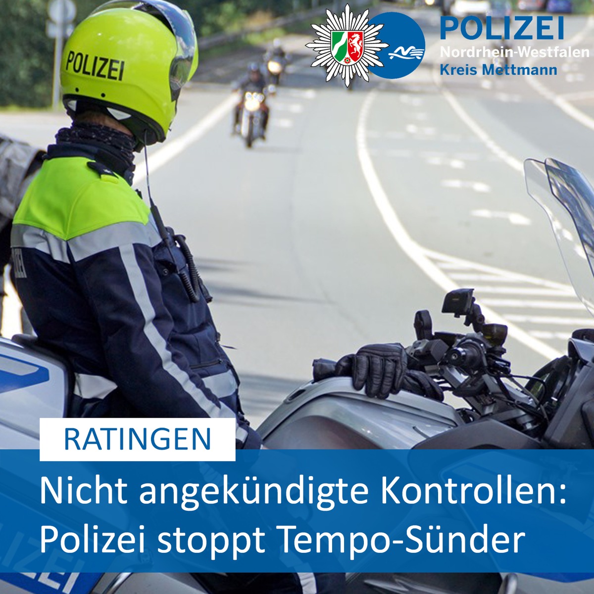 POL-ME: Hohe Strafen für Tempo-Sünder - Ratingen - 2309088