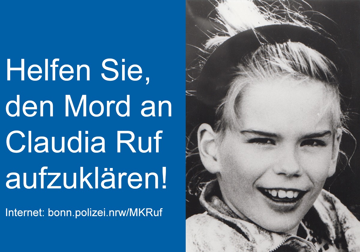 POL-NE: Helfen Sie, den Mord an Claudia Ruf aufzuklären! &quot;Aktenzeichen XY...ungelöst&quot; greift neue Ermittlungen auf