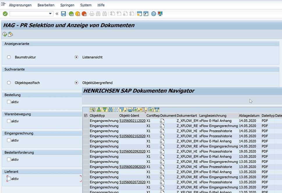 HENRICHSEN veröffentlicht den Dokumenten Navigator für SAP