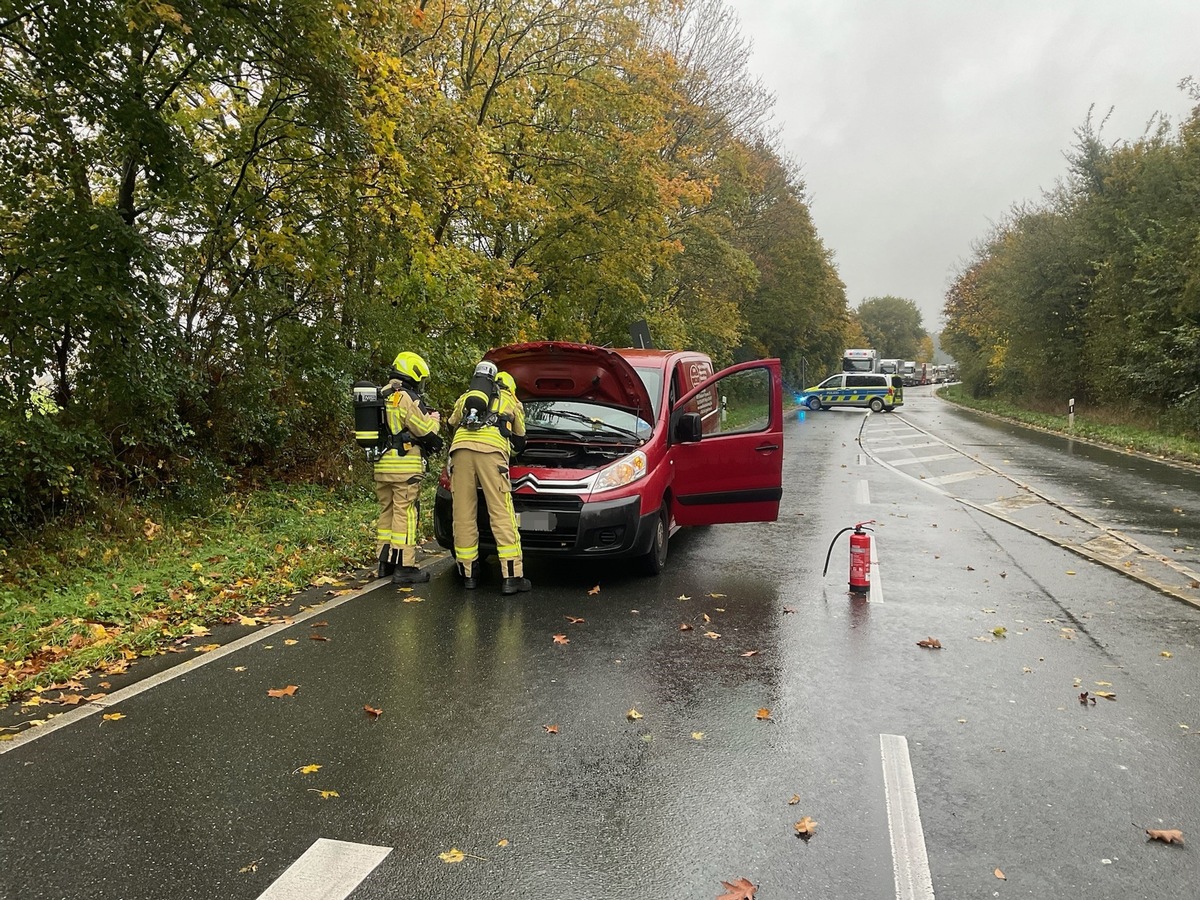 FW Alpen: Pkw-Brand auf der B58