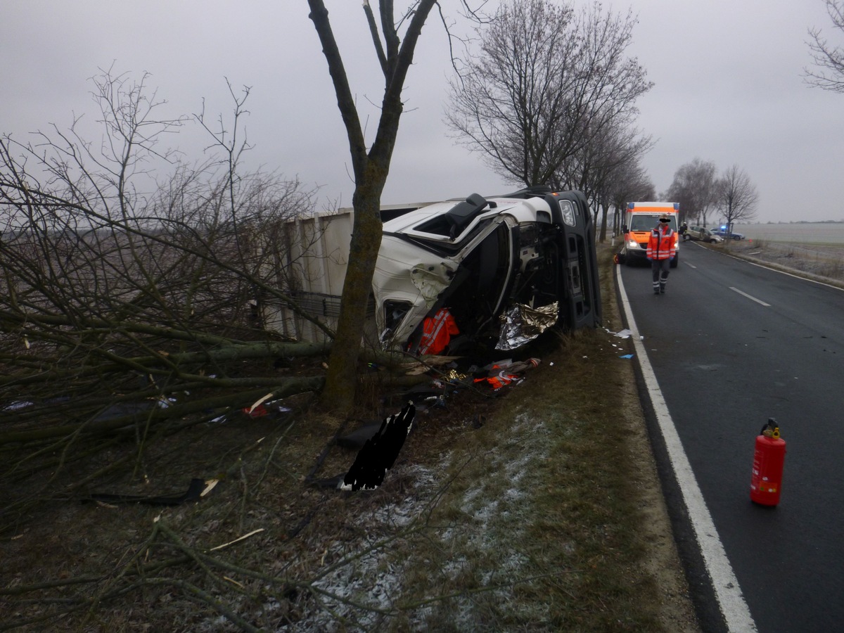 POL-PDWO: Unfall mit schwerverletzter Person, L386 zwischen Flomborn und Stetten