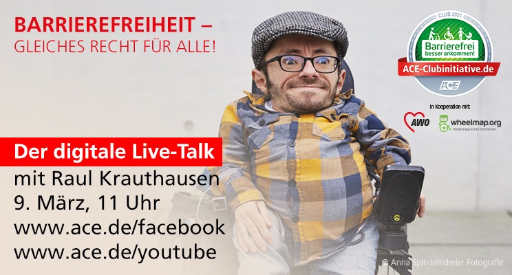 Einladung zum digitalen Live-Talk / Barrierefreiheit - gleiches Recht für alle!