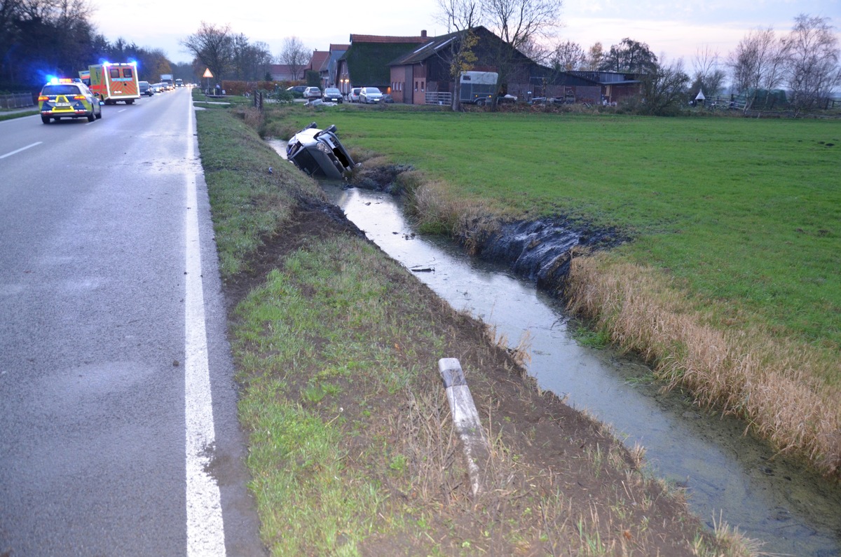 POL-DEL: Polizeikommissarait Brake: schwerer Verkehrsunfall durch Handynutzung