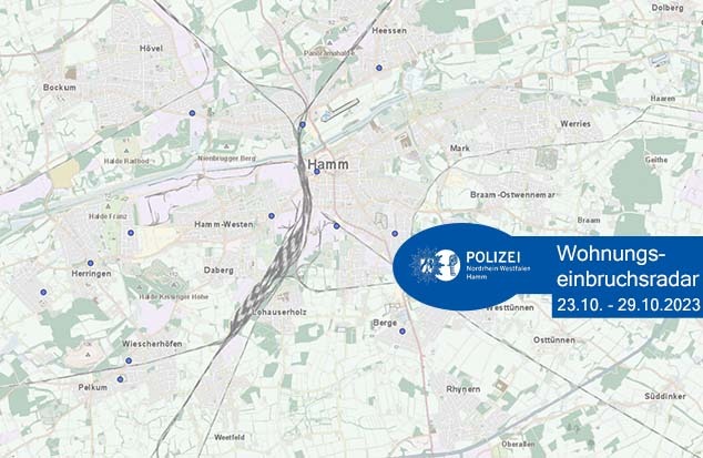 POL-HAM: Wohnungseinbruchsradar Hamm für die Woche vom 23. Oktober bis 29. Oktober