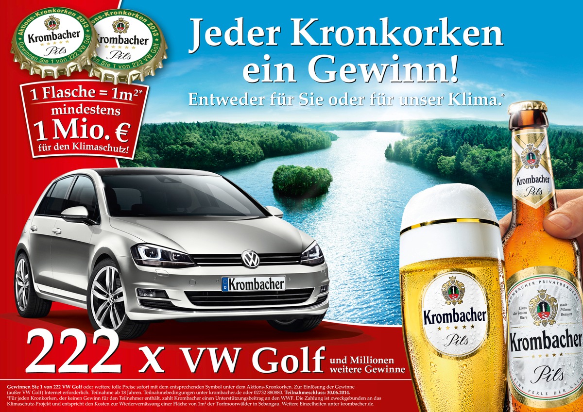 Erfolgreiche Promotion geht in die nächste Runde - Die Krombacher Kronkorkenaktion 2013 (BILD)