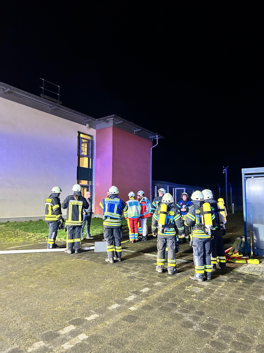 FW-KLE: Brand in forensischer Klinik