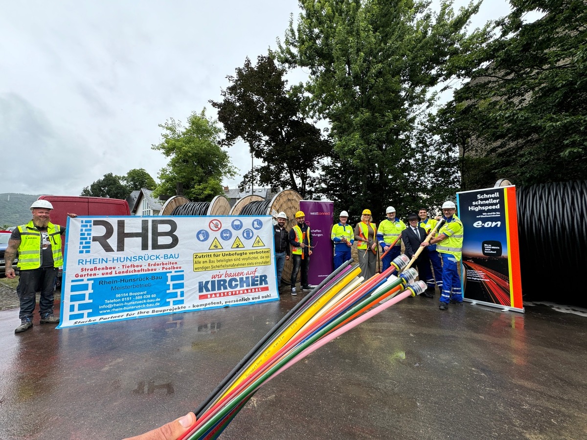 Pressemeldung: Westconnect startet ersten Glasfaserausbau in Boppard