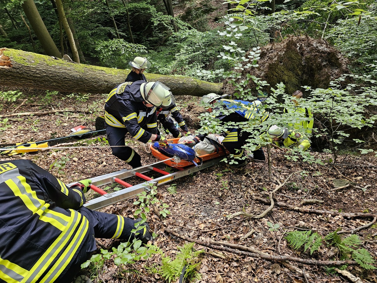 FW-AR: Zusammenarbeit bei Unfällen im Wald intensiviert