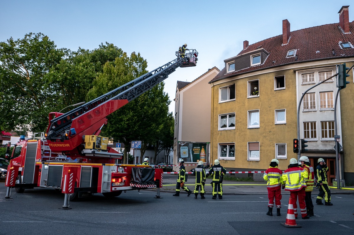 FW-BO: Wohnungsbrand an der Berliner Straße in Wattenscheid