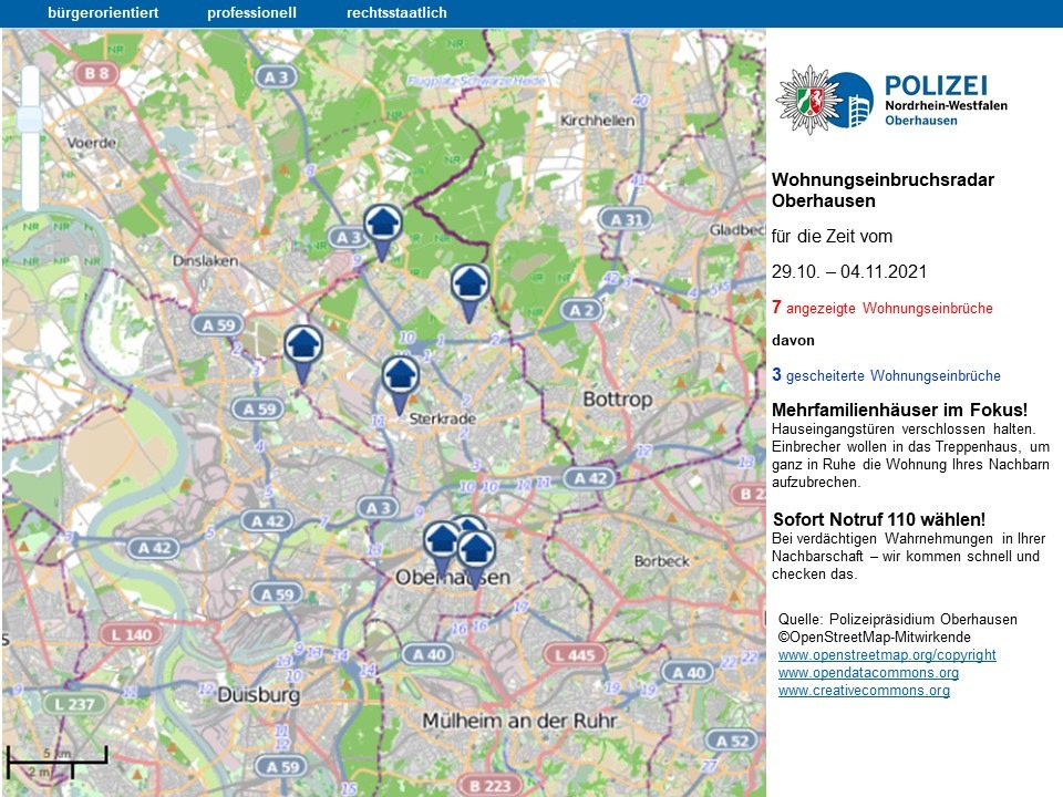 POL-OB: Wachsame Nachbarn - drei tatverdächtige Wohnungseinbrecherinnen festgenommen - Wohnungseinbruchsradar