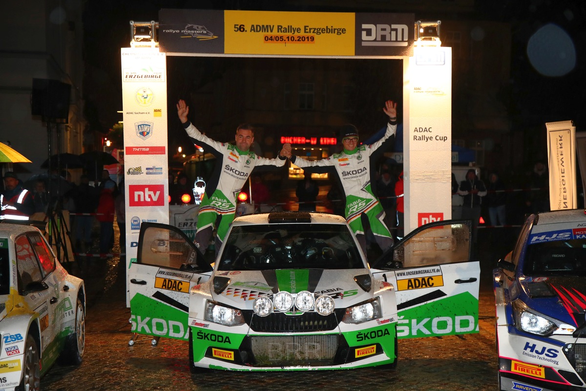 Rallye Erzgebirge: SKODA Piloten Kreim/Braun ,schwimmen&#039; zum Sieg - Titelentscheidung vertagt (FOTO)