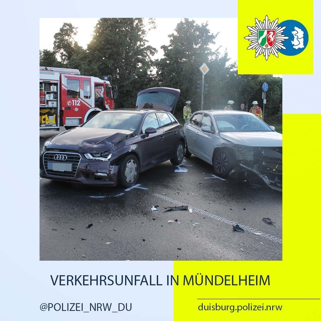 POL-DU: Mündelheim: Verkehrsunfall im Kreuzungsbereich