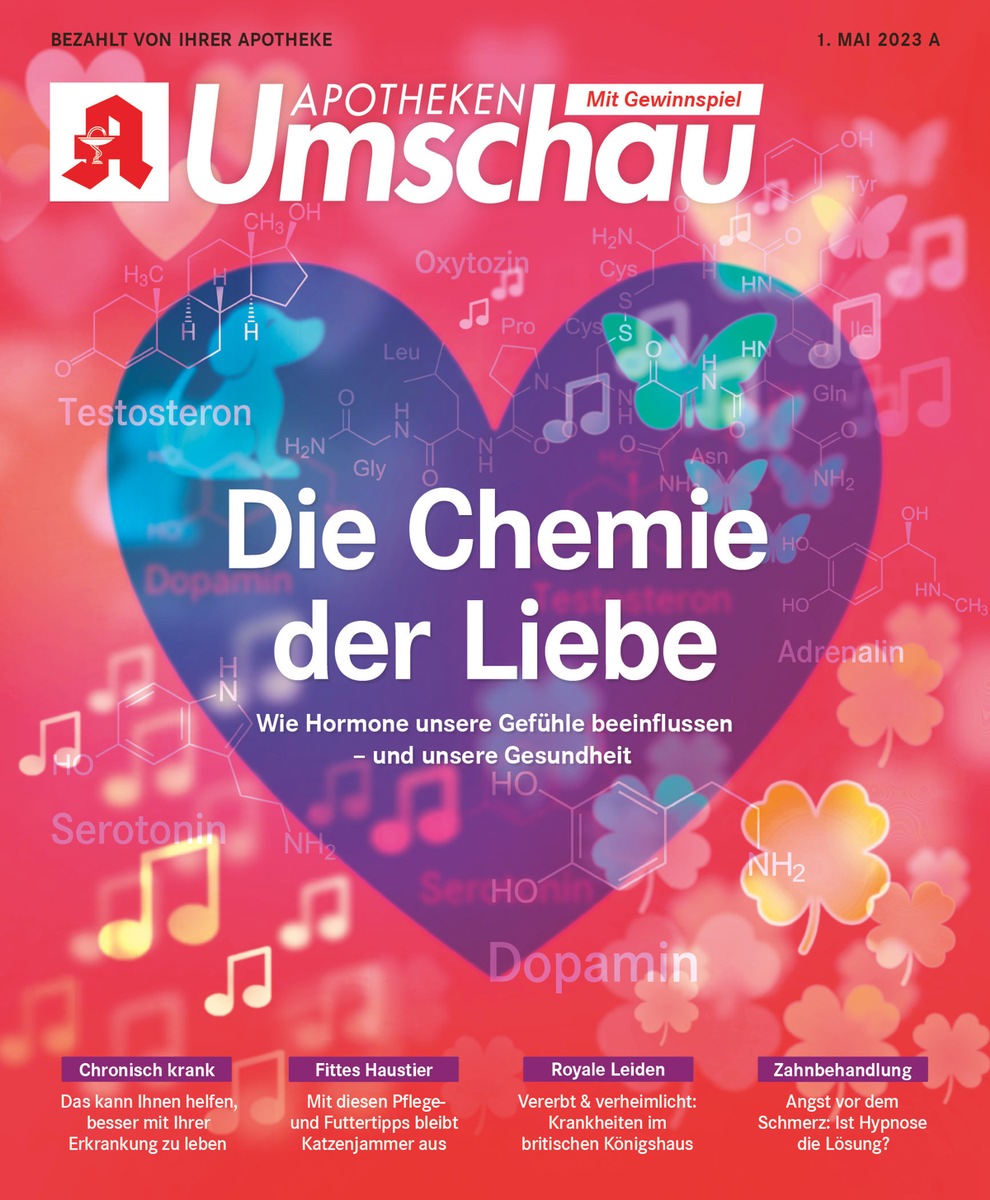 Chemie der Liebe: So gut tut sie unserer Gesundheit / Botenstoffe können bewirken, dass wir uns wohl fühlen. Wie wir selbst dafür sorgen können, dass unser Körper Dopamin und Co. ausschüttet