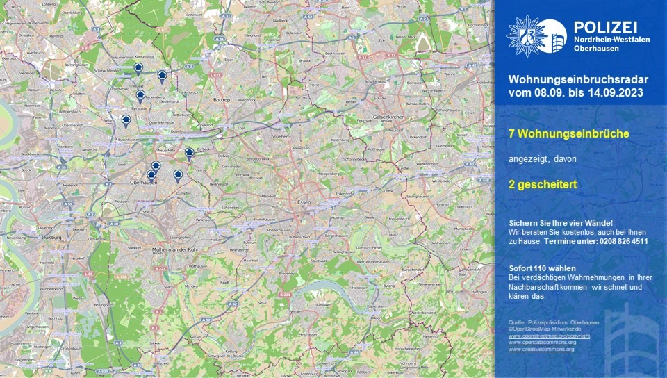 POL-OB: Wohnungseinbruchsradar für Oberhausen