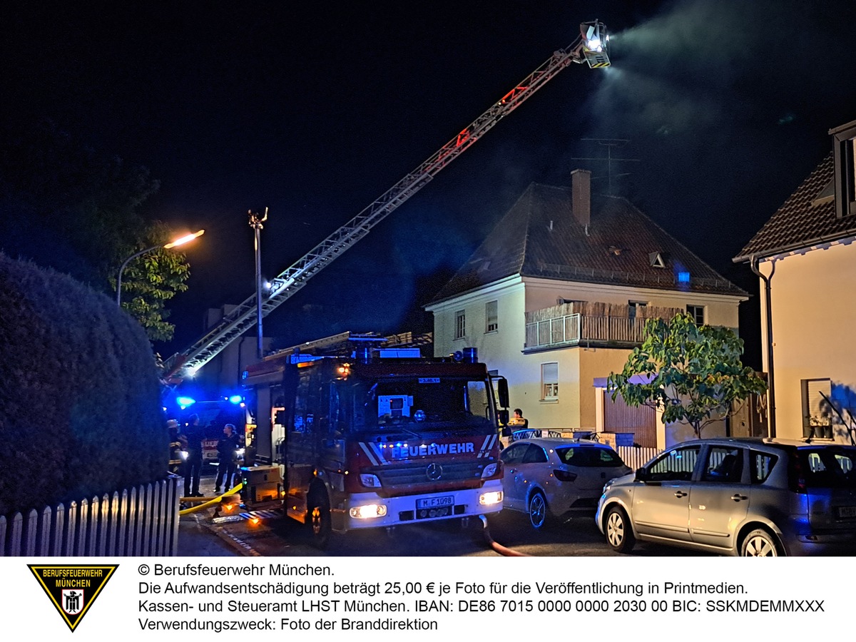 FW-M: Wohnung nach Brand unbewohnbar (Sendling)