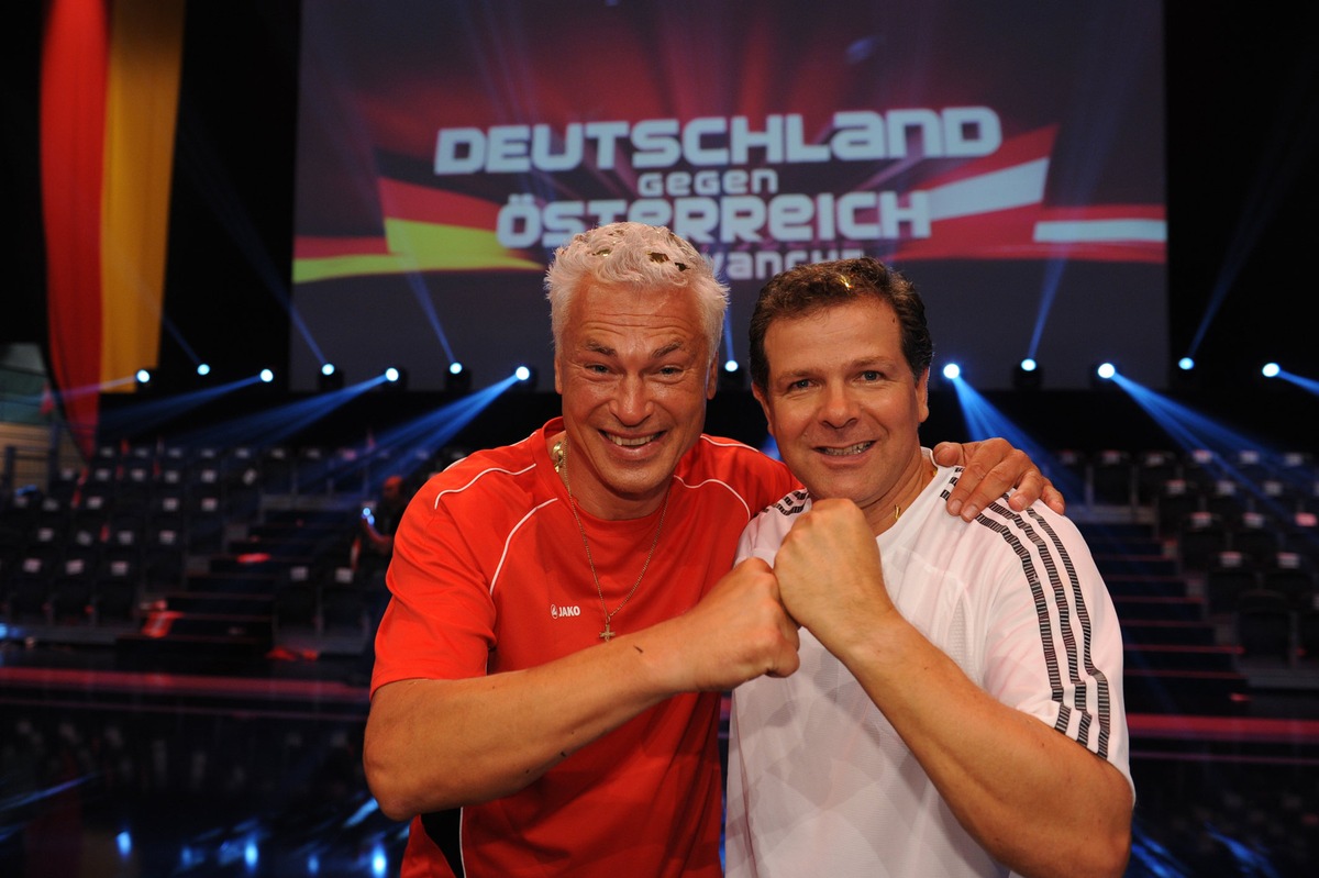 &quot;Deutsche können besser Fußballspielen&quot;: Andi Möller vs. Toni Polster, Deutschland gegen Österreich - morgen Abend in SAT.1 (BILD)