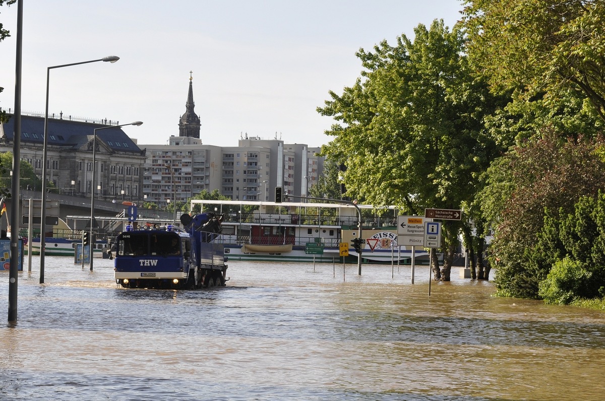 THW SN-TH: Hochwasser im Jahr 2013: Einsatz der Rekorde für den THW-Landesverband Sachsen, Thüringen