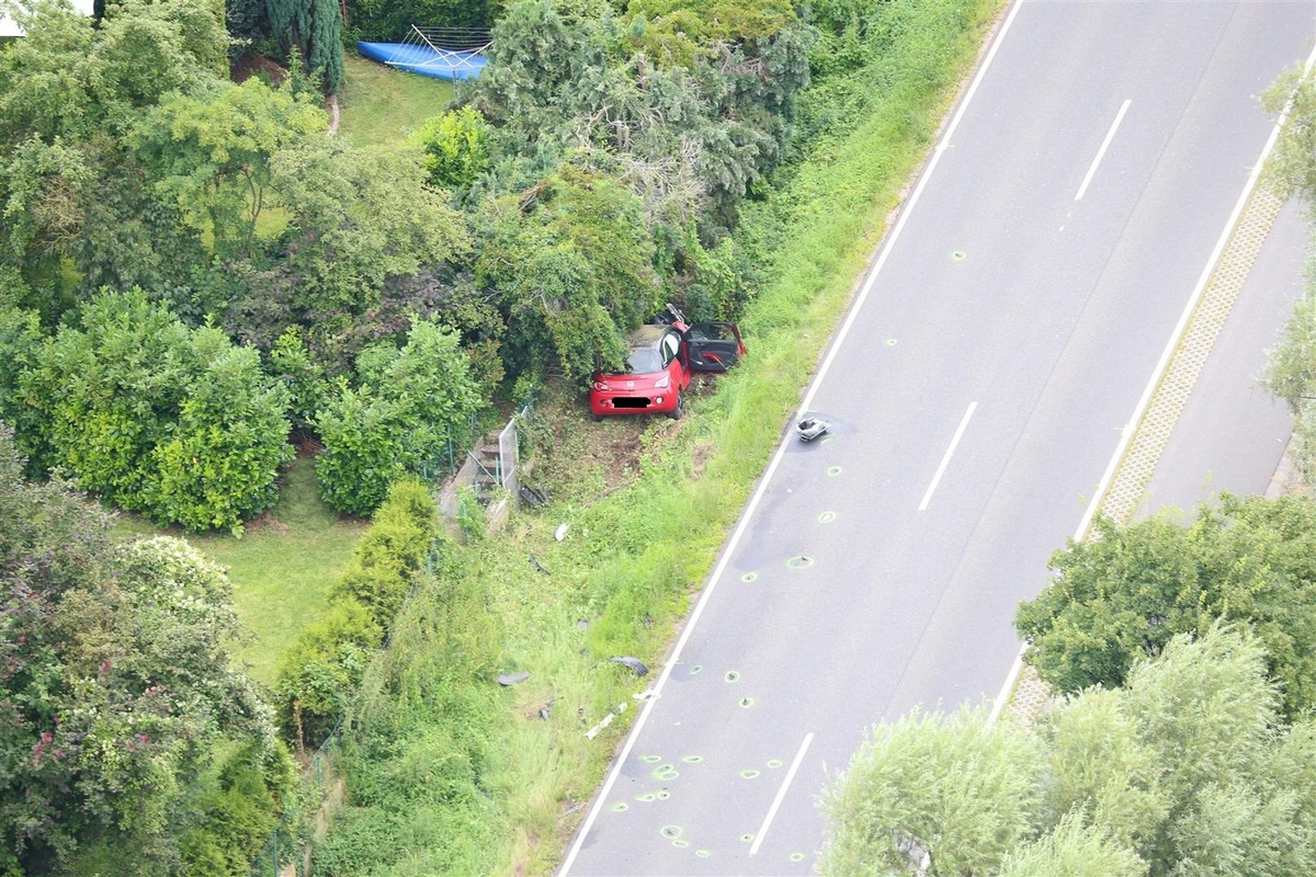 POL-PPKO: Verkehrsunfall mit zwei schwerverletzten Personen auf der B 416 in Koblenz-Güls