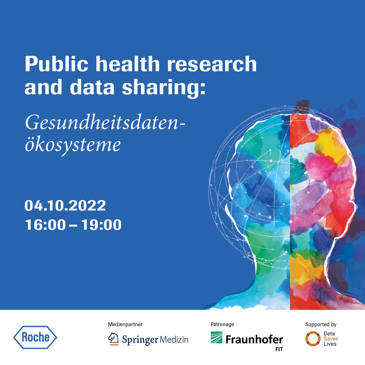 Webkonferenz Gesundheitsdatenökosysteme in und für Europa am 04.10.2022, 16 - 19 Uhr.