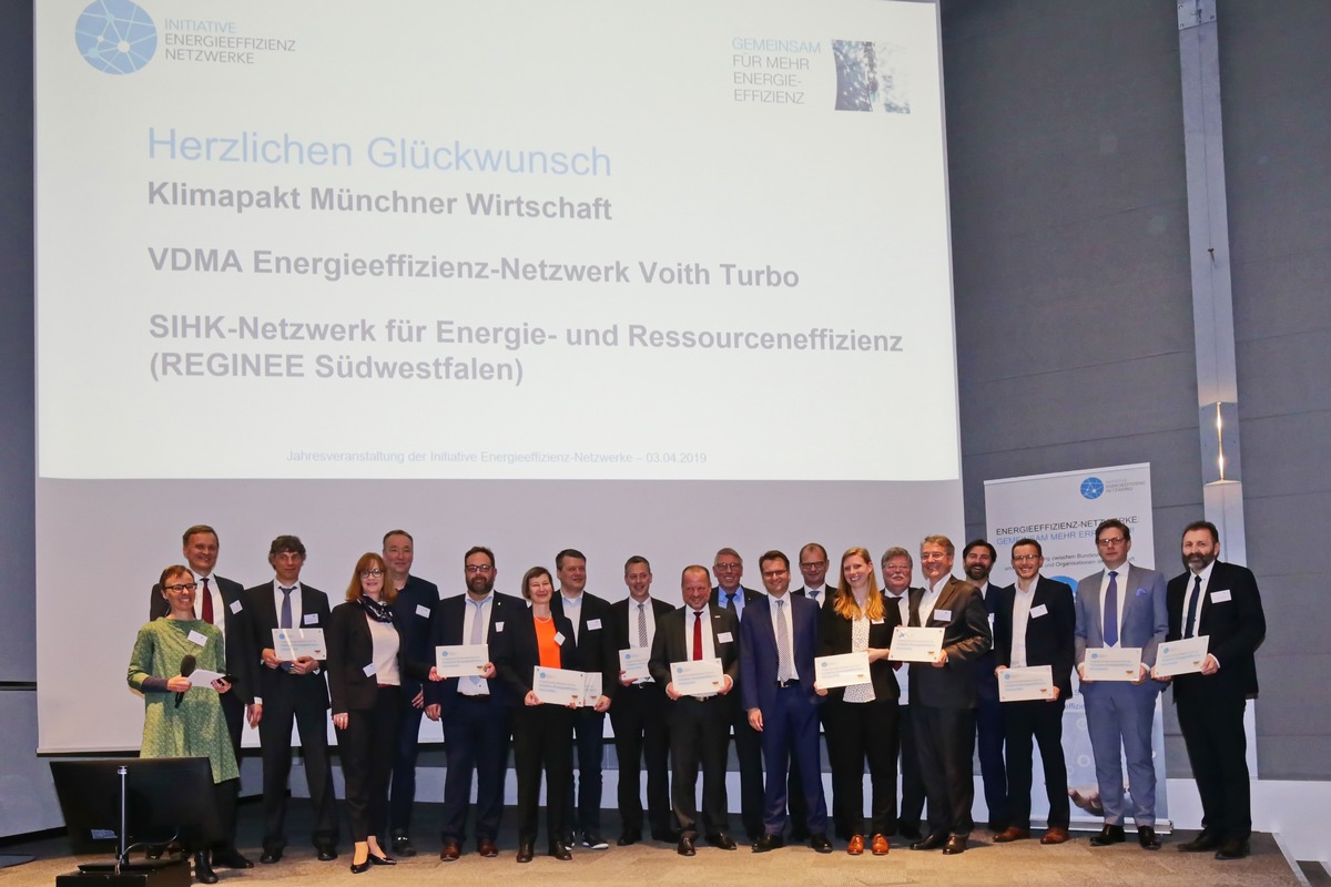 Energieeffizienz als Innovationsmotor: Bundesregierung zeichnet erfolgreiche Energieeffizienz-Netzwerke aus