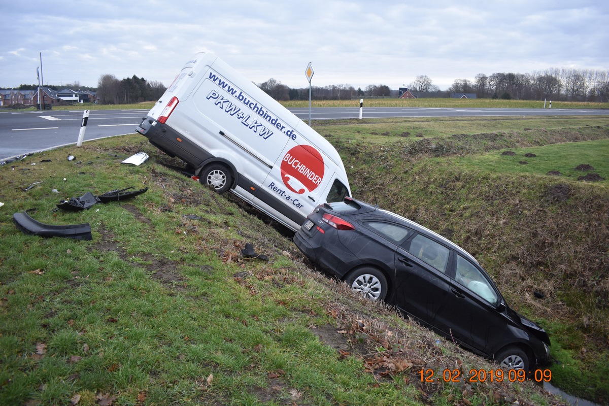 POL-EL: Salzbergen - Zwei Schwerverletzte nach Unfall