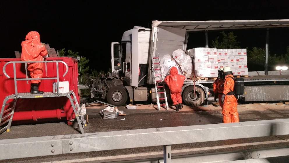 POL-PPTR: Ergänzungsmeldung zum Gefahrgutunfall auf der A 64