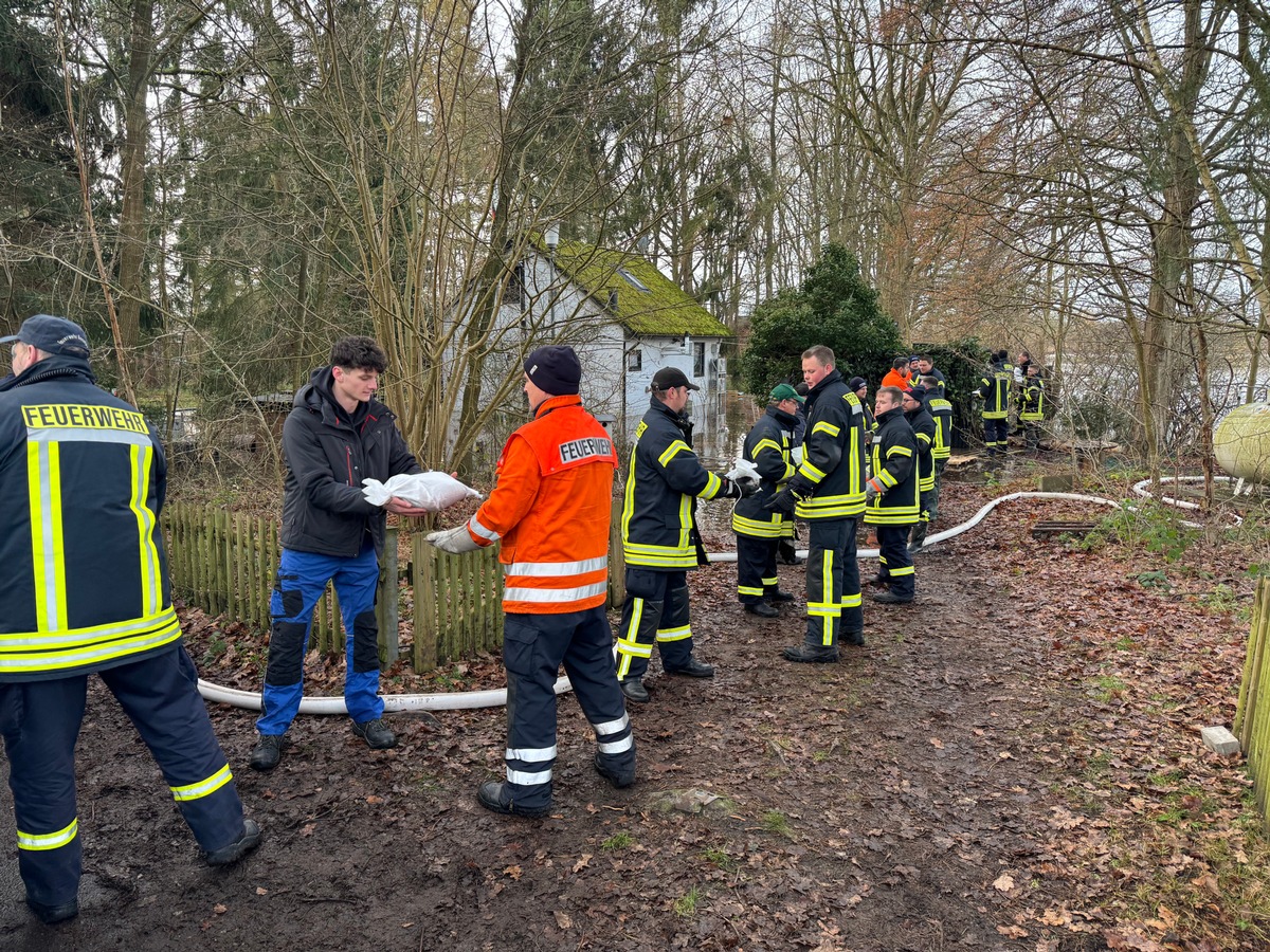 FW Flotwedel: 2. Lagemeldung zur Hochwasserlage in der Samtgemeinde Flotwedel