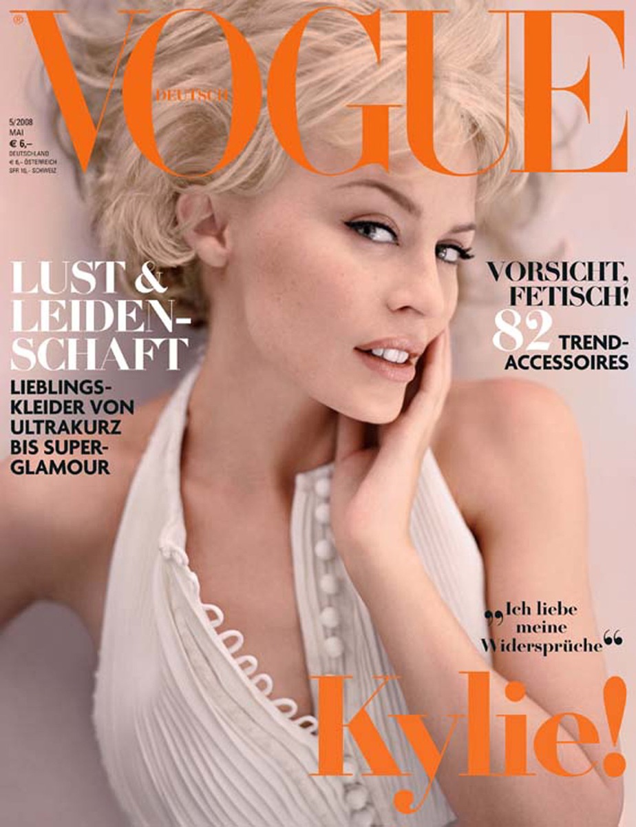 Kylie Minogue - Coverstory für VOGUE Mai 2008