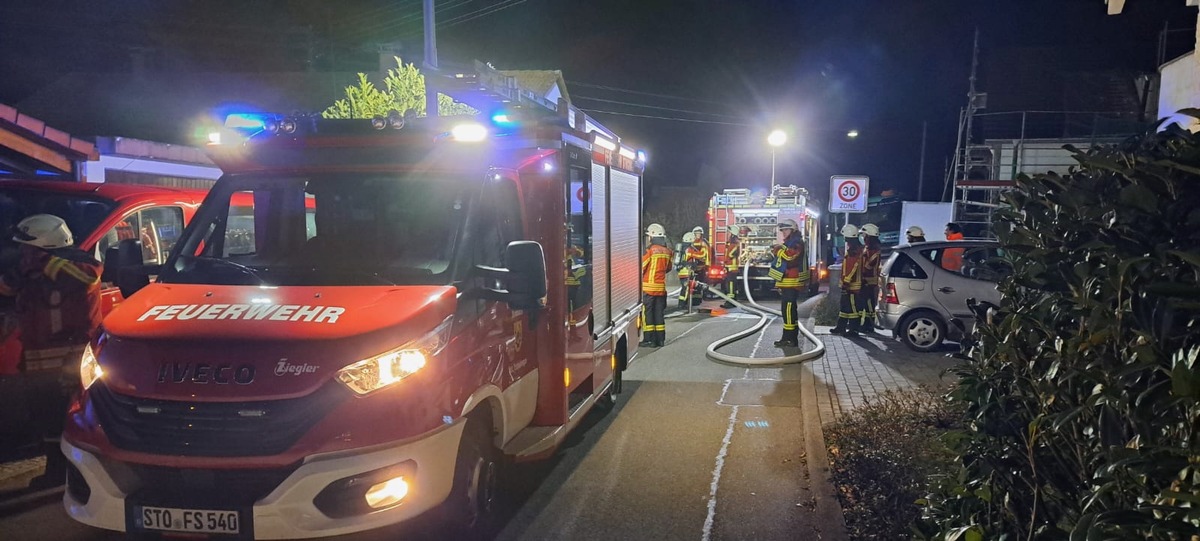 FW Stockach: Gemeldeter Gebäudebrand