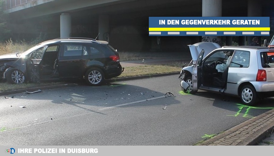 POL-DU: Duissern: In den Gegenverkehr geraten