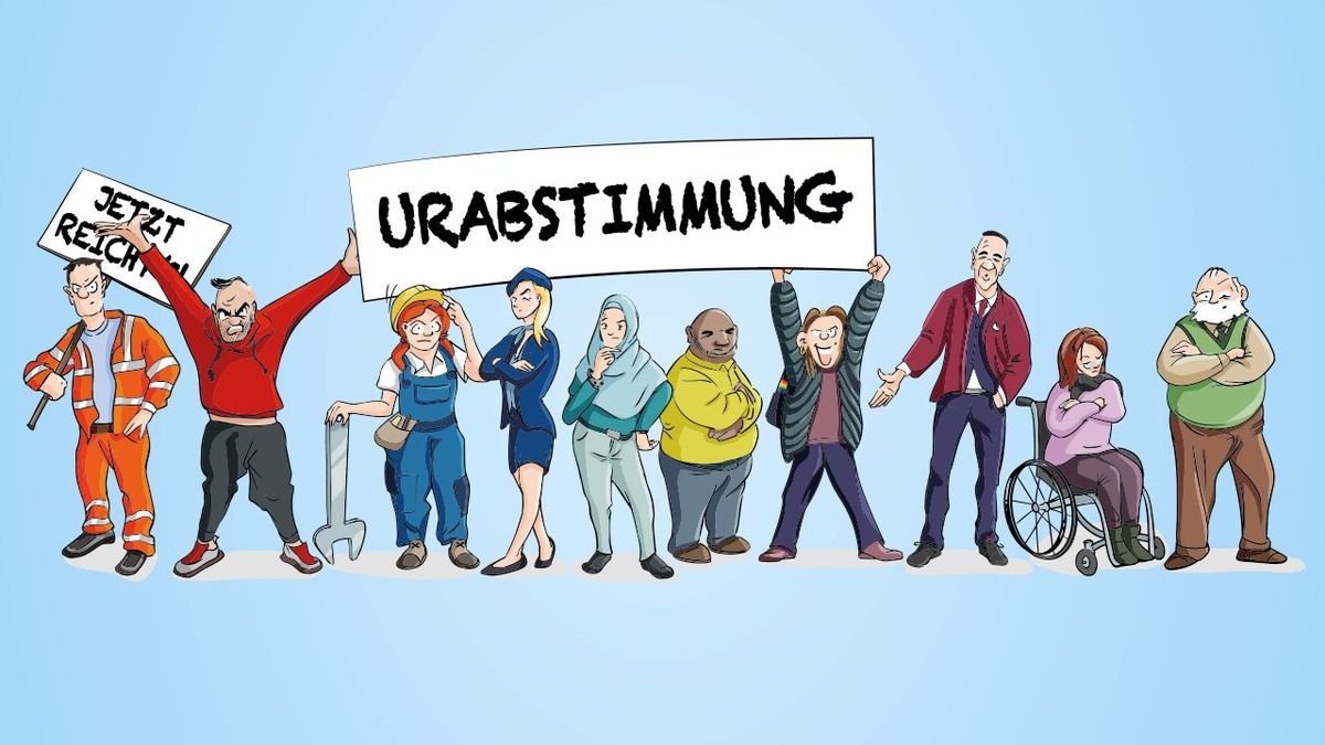 EVG-Bundesvorstand ist bereit für eine Schlichtung, hält aber an Urabstimmung fest / Die Kombination von Schlichtung und Urabstimmung bedeutet direkte Mitgliederbeteiligung