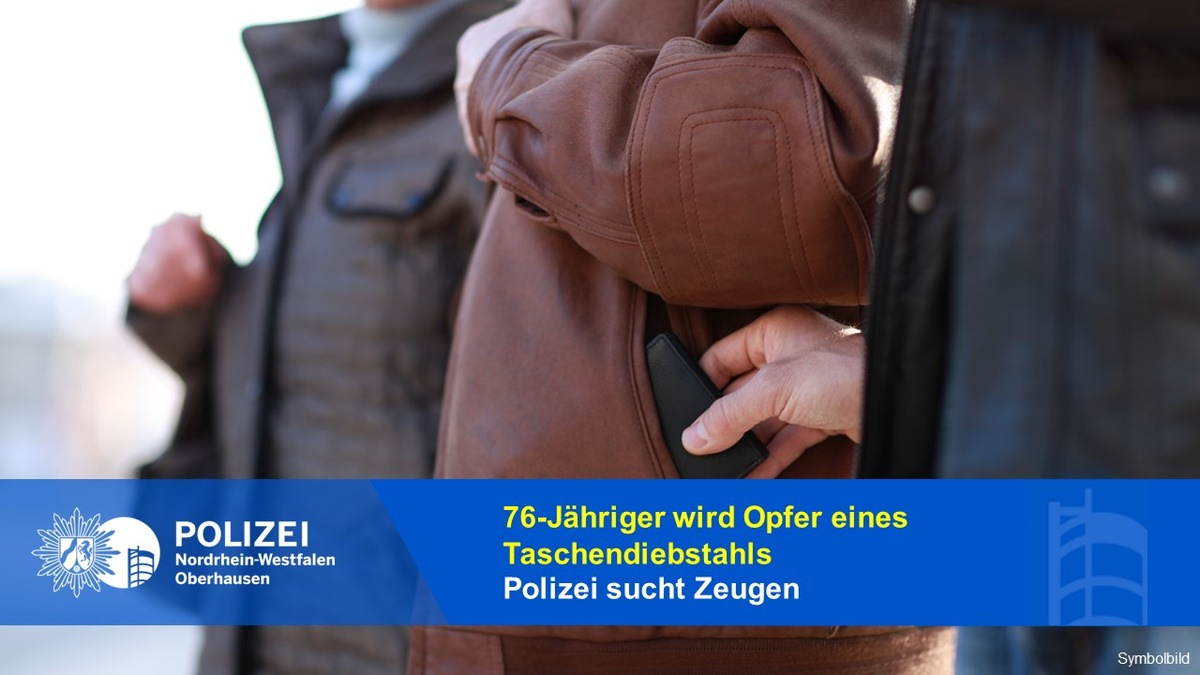 POL-OB: 76-Jähriger wird Opfer eines Taschendiebstahls - Polizei sucht Zeugen