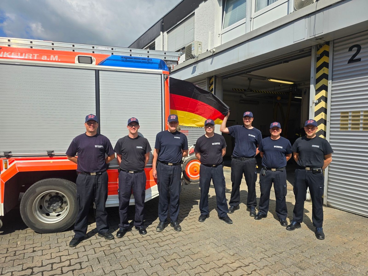 FW-F: Fußball, Fanfest, Feuerwehr - friedliche Feierlichkeiten in Frankfurt