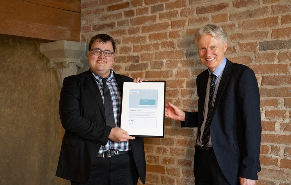 Un diplômé de la BFH remporte le Siemens Excellence Award