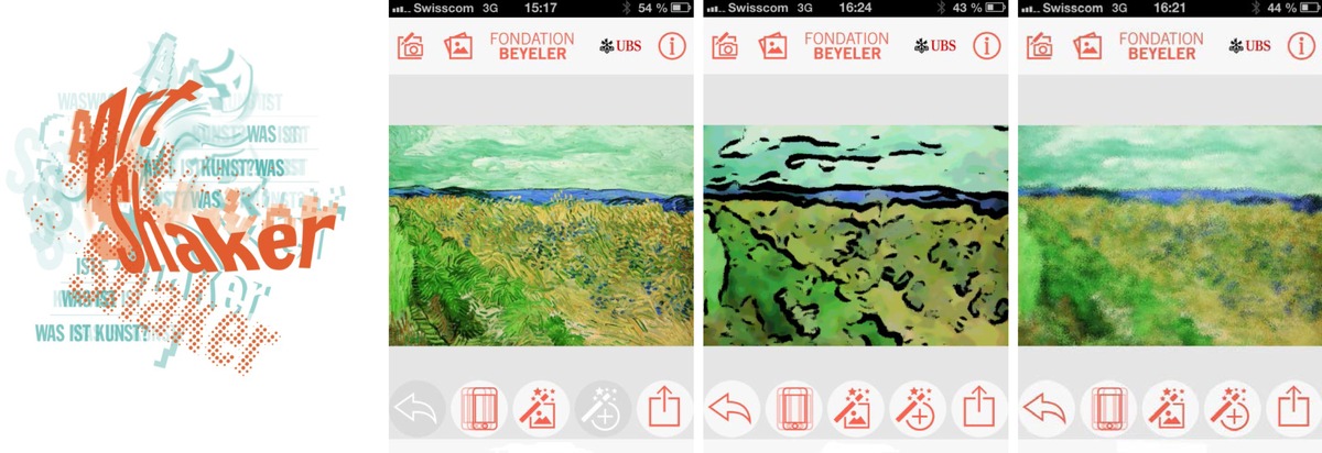 Geschüttelt, nicht gerührt: Die ArtShaker App der Fondation Beyeler fördert Kunstsinn und Kreativität (BILD)