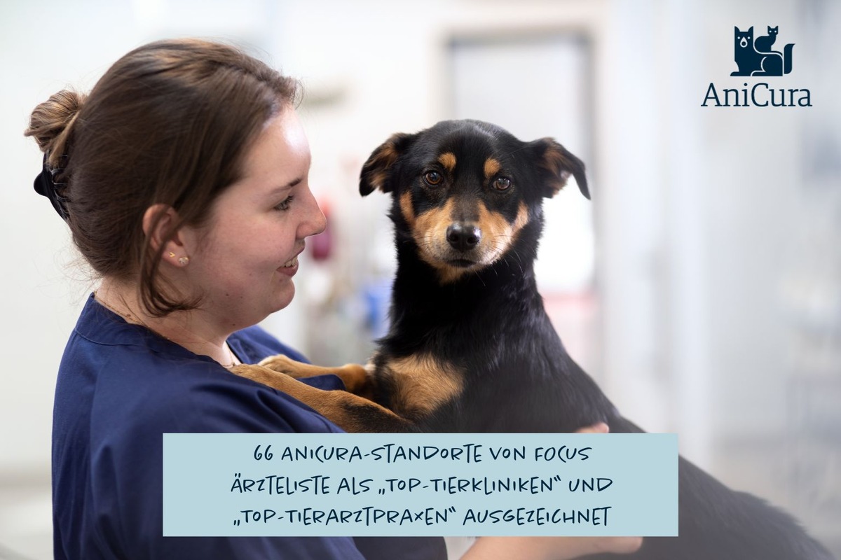 66 AniCura-Standorte von FOCUS Ärzteliste als „Top-Tierkliniken“ und „Top-Tierarztpraxen“ ausgezeichnet