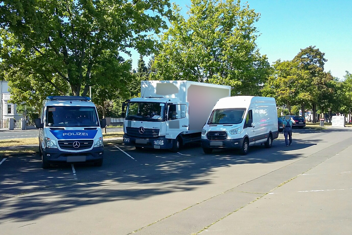 POL-GI: Gießen: Verkehrskontrollen in der Grünberger Straße - Paketdienstfahrer durfte nicht weiterfahren