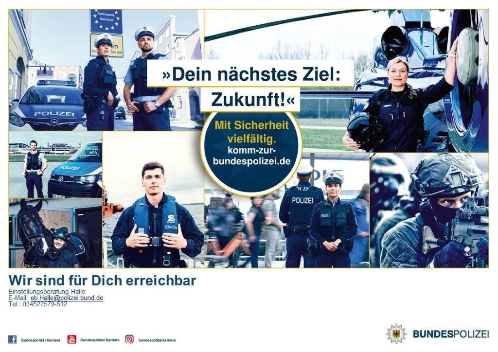 BPOLI MD: Schülerpraktikum im Herbst im Bundespolizeirevier Halle in Planung - Bewirb Dich jetzt!