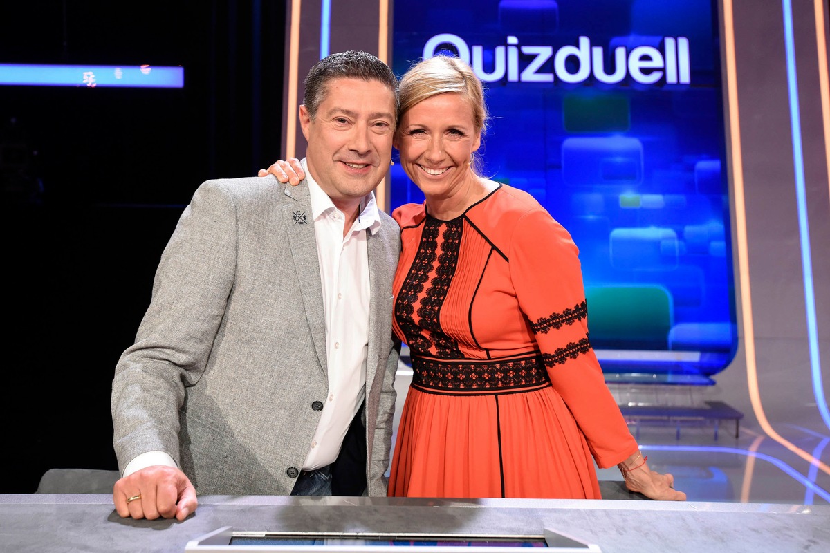 Das Erste: Andrea Kiewel und Joachim Llambi beim &quot;Quizduell-Olymp&quot;
am Freitag, 24. Juni 2016, 18:50 Uhr im Ersten