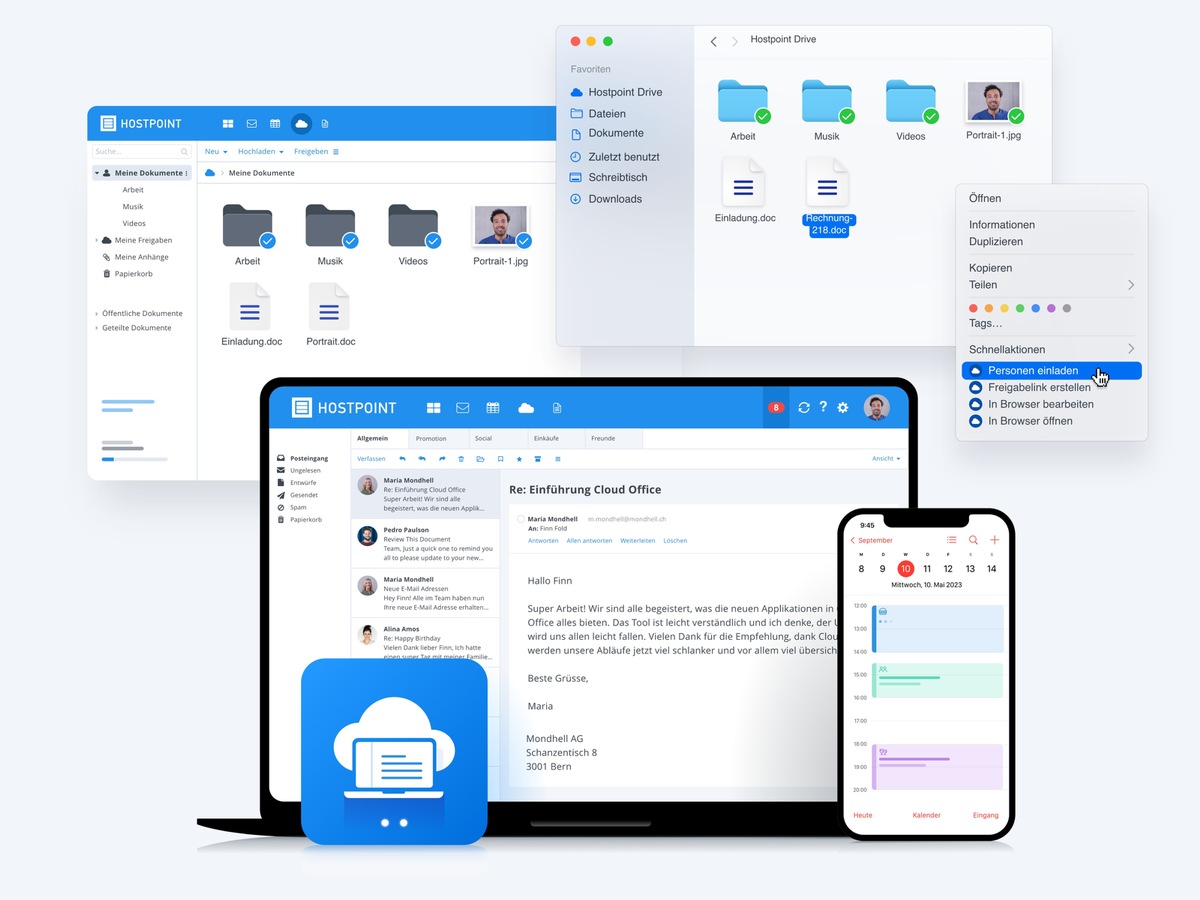 Hostpoint lancia una nuova offerta e-mail con funzioni complete per office e team