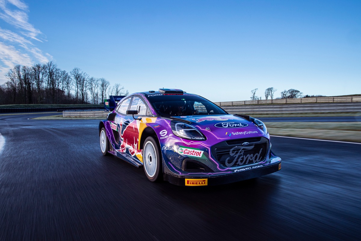 Vor WM-Auftakt bei der Rallye Monte Carlo: M-Sport Ford präsentiert Fahrer und Design des neuen Puma Hybrid Rally1