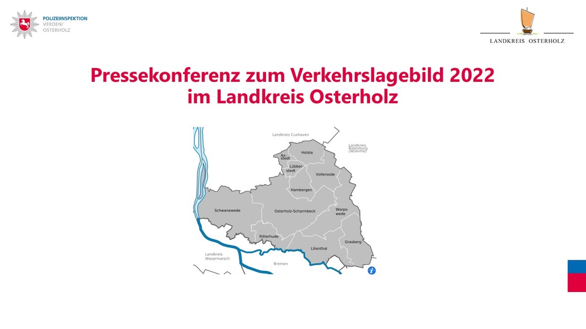 POL-VER: Polizeiinspektion Verden/Osterholz und Landkreis Osterholz veröffentlichen Verkehrslagebild 2022