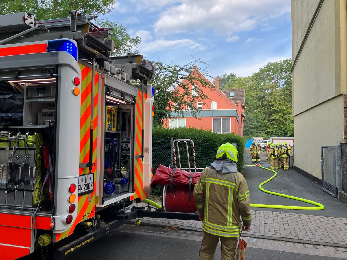 FW Hannover: Brand einer Teeküche im Kinderheim Limmer