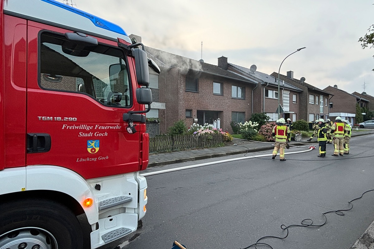 FF Goch: Trockner verursacht Kellerbrand