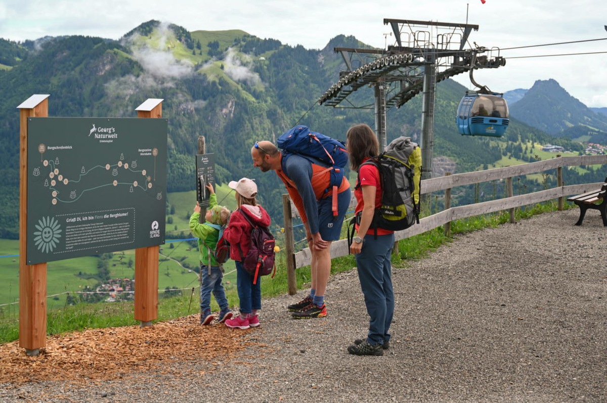 Fünf-Täler-Blick als Belohnung: Hornbahn Hindelang bringt Wanderer in Naturwelt – Bikepark öffnet am 14. Mai - Viel Musik im Sommer