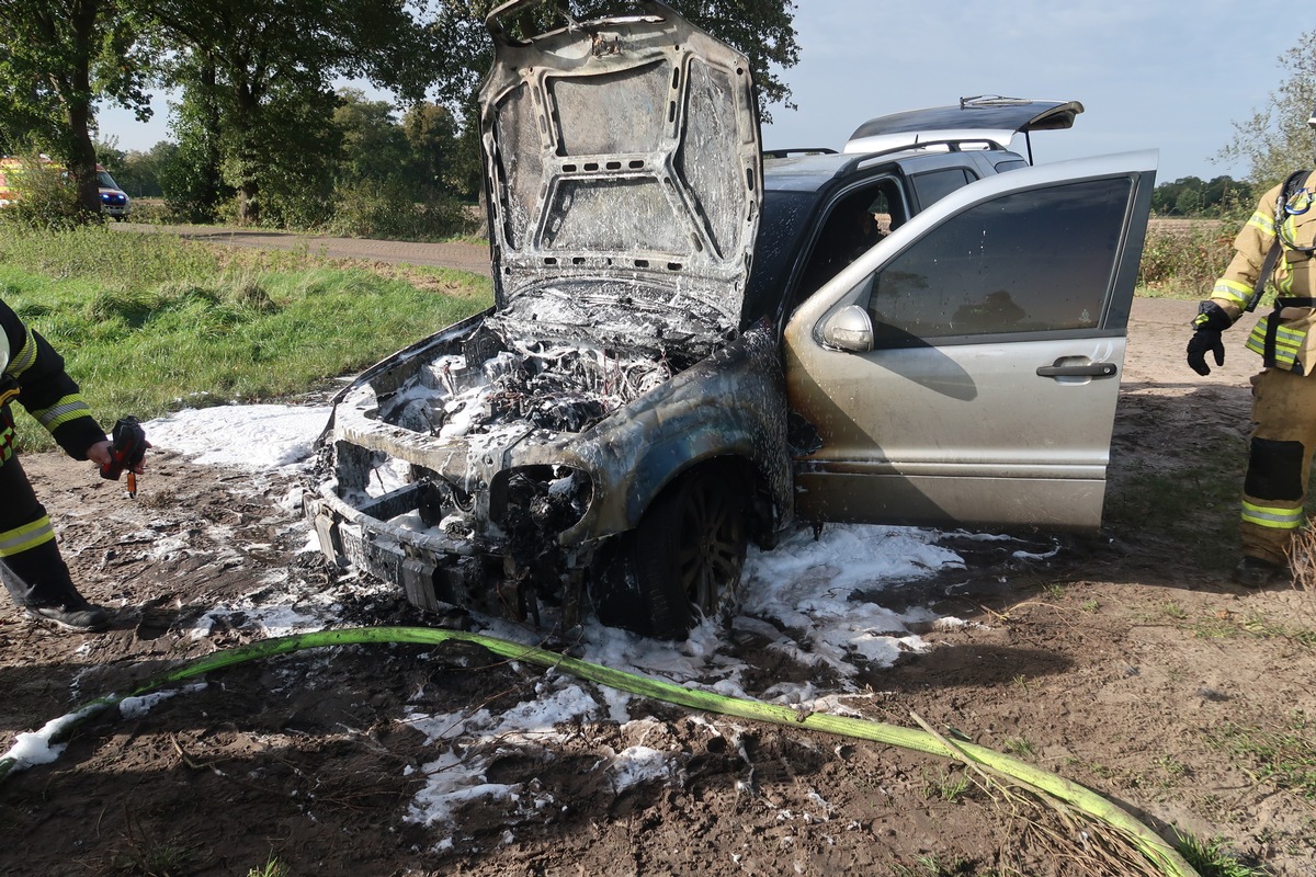 POL-DEL: Landkreis Oldenburg: Fahrzeugbrand in Hatten