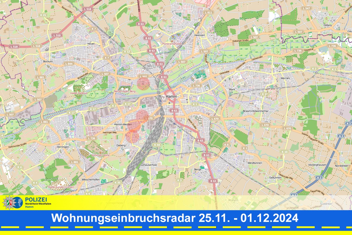 POL-HAM: Wohnungseinbruchsradar Hamm für die Woche vom 25. November bis 1. Dezember