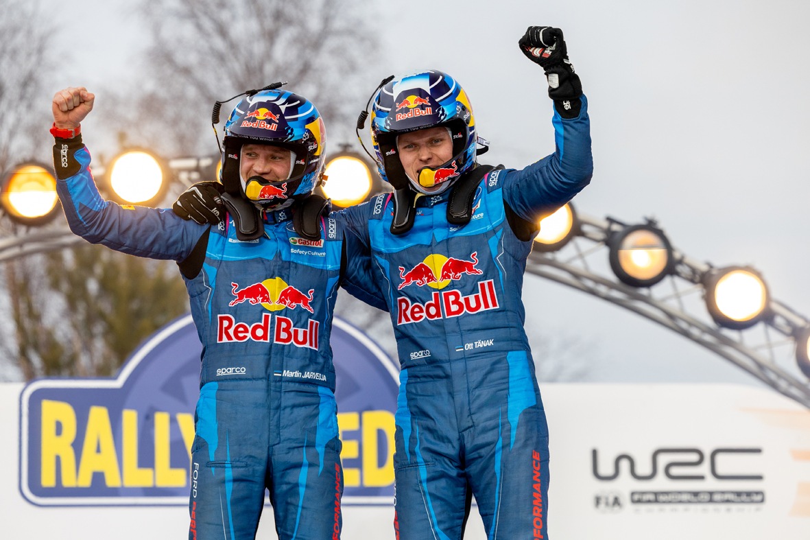 FIA WRC: Ott Tänak und M-Sport Ford feiern sensationellen Sieg bei der WM-Rallye Schweden